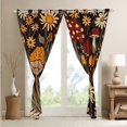 thumbnail image 4 of Groovy Flowers Curtains & Drapes, 70S Retro Floral Curtains 80S 90S Hippie Flower 30%-50% Blackout Curtains , Vintage Boho Psychedelic Mushrooms Window Curtains 42"Wx84"L 2 Panels, 4 of 6