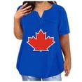 thumbnail image 1 of Plus Size Mujeres Blusas Sexy Cuello en V Encaje Casual Suelto Manga Corta Top, Blusas de Manga Corta para las Mujeres, 1 of 4