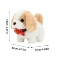 thumbnail image 3 of Interactive Puppy Toy - Realistic Walking & Barking Electronic Pet,Soft Fur Lifelike Dog Toy for Kids,Motion-Activated Sounds,Holiday/Birthday Gift Idea,Batteries Not Included, 3 of 3