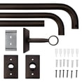 thumbnail image 3 of Better Homes & Gardens 1" Oil Rubbed Bronze Metal French Wrap Curtain Rod 120-180 Inch, 3 of 6
