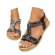 thumbnail image 3 of MKLEKYY Sandalias Ortopédicas para Mujer, Sandalias de Verano Estilo Bohemio, Sandalias de Agua Con Punta, 3 of 5