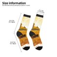 thumbnail image 2 of Rateoe Western Cowboy Ranch Pattern Children's Socks, Socks Gifts ,kids Crew Soft Cotton Socks , Moisture-Wicking, Durable, Ideal for Daily Wear & Sports, 2 of 5