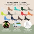 thumbnail image 6 of WestinTrends Aruba Outdoor HDPE Patio Chaise Lounges With Wheels & Cup Holder (Set of 4), White, 6 of 17
