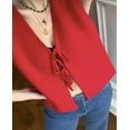 thumbnail image 4 of Yesfashion Wholesale Womens Lace-up Lightweight Sleeveless Jacket Full Zip Outerwear Polar Soft Waistcoat, 4 of 9