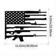 thumbnail image 2 of HELLOYOUNG  11.81 Inch Vintage Patriotic Gun Metal Decor Art Deco Flag American Flag Gun Metal Wall Art- Personalized Home Accent for Independence Day, 2 of 24