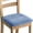 Bule, variant on Set of 6 Velvet Dining Chair Seat Covers, Stretch Dining Room Chair Seat Cushion Cover Removable Washable Chair Slipcovers Furniture Protector (White,Set of 4)