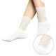 thumbnail image 3 of Guardurnaity Medias de gasa florales de encaje Retro para mujer, calcetines elásticos transparentes YY Ropa, zapatos y accesorios Miscelánea blanco, 3 of 5