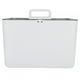 thumbnail image 3 of Caja de almacenamiento grande de doble capa para oficina, compartimento de plástico blanco, a prueba de polvo, botiquín, 3 of 14