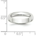thumbnail image 3 of Avariah Diamonds Solid 10k White Gold 4.2mm Lightweight Half Round Wedding Band Size 11 - Ring Size 11.0, 3 of 6