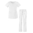 thumbnail image 1 of Adar Universal Women’s Scrub Set – Fashion Scrub Top and Multi-Pocket Scrub Pants, 1 of 7
