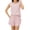 Pink, variant on Htigea Women's 2 Piece Lounge Sets Summer Matching Outfits Short Sleeve Top and Shorts Loungewear Today Sales Beige,L