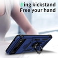 thumbnail image 6 of for Google Pixel 7 Case with Camera Lens Cover, HD Screen Protector, 10 FT Military Grade Drop Protection, Magnetic Ring Holder Kickstand Protective Phone Case for Google Pixel 7, Navy Blue, 6 of 7