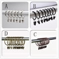 thumbnail image 2 of Promotion Clearance High Quality 10 Pcs Polished Stainless Steel Ball Shower Curtain Rings Clips Curtain Hooks, 2 of 6