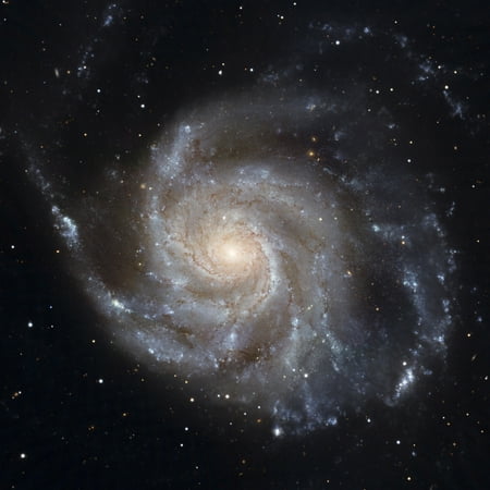 Pinwheel Brooch Pin - Messier 101 the Pinwheel Galaxy Canvas Art - Stocktrek Images (28 x 28)