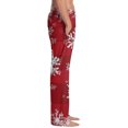 thumbnail image 3 of Fabrcox Christmas Elk Printed Mens Graphic Pajama Pants Elastic Waist Drawstring Lounge Bottoms Straight Leg Casual Comfy Sleepwear with Pockets Wine M, 3 of 4
