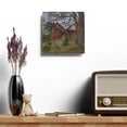 thumbnail image 4 of U R There Photography Big Fish Lake Road Red Rustic Farmhouse Acrylic Analog Wall Clock, 4 of 6