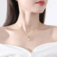thumbnail image 3 of Stunning 14K Gold Natural Jade Necklace - Perfect Birthday and Mother's Day Gift for Mom, Wife and Girlfriend, 3 of 4