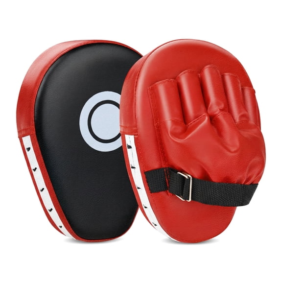 Punching Mitts Kick Pad Set – Curved Focus Punching Mitts for Boxing, Kickboxing, Muay Thai, Karate, Taekwondo – Striking Target Pads for Kids, Men, Women – Martial Arts Training Equipment