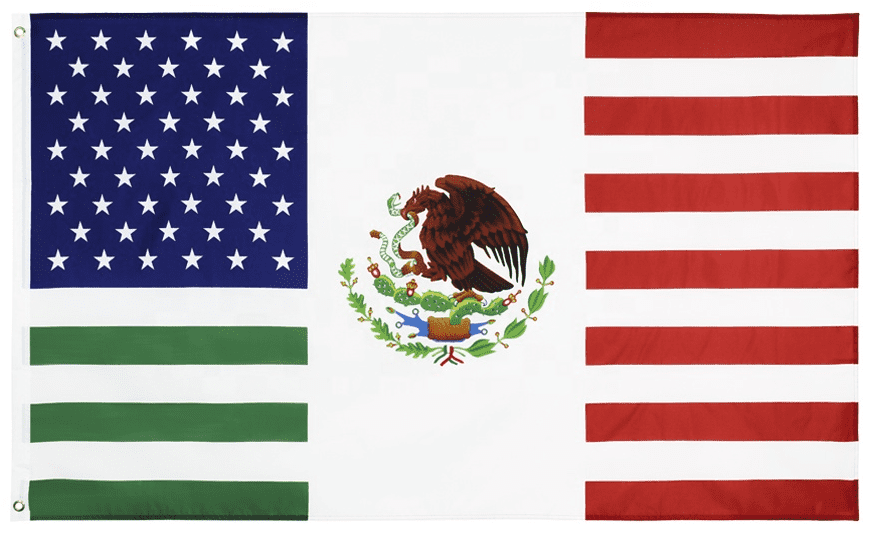 X Feet Usa Mexico Friendship Flag United States American Mexican Banner D Walmart Com