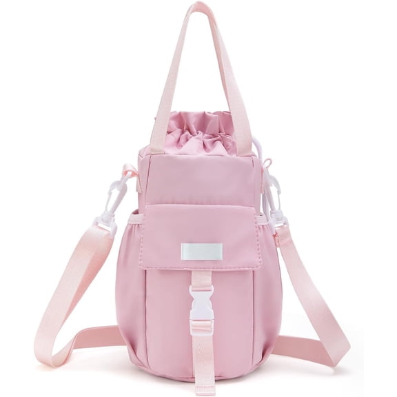 Water Bottle Holder with Strap Phone Pocket 32oz 40oz 64oz Tumbler Water Bottle Carrier Sling Bag Crossbody