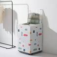 thumbnail image 2 of Shisuyan Dust Proof Roller Washing Machine Covers Waterproof Washer Dryer Cover Protective Dust Storage Bag(Flip Random Pattern), 2 of 8