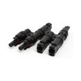 thumbnail image 1 of Conector 1 Par de Conectores de Ramificación Múltiple para Paneles Solares PV, Conector de Módulo PV Macho y Hembra, Adaptador Solar, 1 of 1