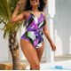 thumbnail image 5 of Bañador de bikini de una pieza con relleno y estampado superpuesto de talla grande para mujer Fridja  nalpqowj24243, 5 of 9
