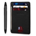thumbnail image 1 of Cartera Slim Minimalista RUNBOX de Cuero con Bloqueo RFID, 1 of 6