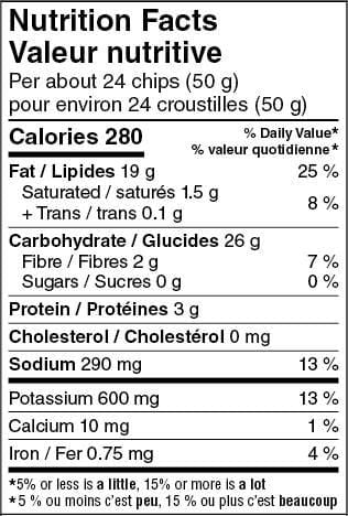 Great Value Regular Rippled Potato Chips, 200 g