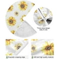 thumbnail image 2 of FMSHPON Sunflower Xmas Christmas Tree Skirt Stand Mat for Holiday Party Decoration Indoor Outdoor 36 inches, 2 of 6