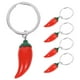 thumbnail image 2 of Llaveros bonitos de mochila, llaveros de simulación de Chile, llavero de Chile, colgante de bolsa de Chile, llavero de recuerdo de fiesta, 5 uds., 2 of 8