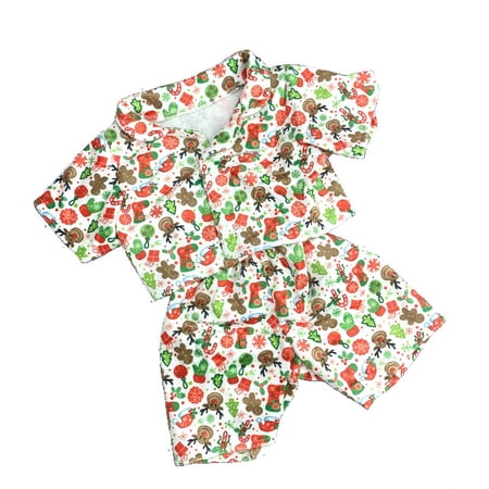 Holiday PJ’s for 6 -10 Plush Toys Doll Pajama Outfit Sleepwear Festive Play