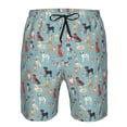 thumbnail image 4 of Naloa Animal Dog Men's Beach Shorts, Surfing shorts, Swim trunks, Quick Dry Swim Trunks for Surfing Beach Fun - X-Large, 4 of 9