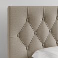 thumbnail image 5 of Boyd Sleep Salerno Linen Upholstered Tufted Platform Storage Bed Frame, Queen, Beige, 5 of 12