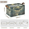 thumbnail image 7 of Yayeee Foldable Storage Basket for Shelves with Handles Set of 2 Waterproof Cloth Bins, Whale and Moon, 7 of 7