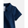 thumbnail image 2 of Athletic Works Girls Active Polo Pique Top, Sizes 4-18, 2 of 3