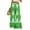 Green, variant on WTOBBY Women's Summer Boho Palazzo Wide Leg Pants with Geometric Print High Waist Elastic Drawstring and Side Pockets for Fashionable Comfort ,Beige L