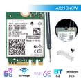 thumbnail image 4 of Tarjeta WiFi inalámbrica Wi-Fi 6E AX210NGW BT5.2 M.2 2230, 4 of 7
