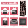 thumbnail image 4 of Cheinxy Sweet 21st Birthday Party Decorations Boxes With Birthday Banner for Girls- 4PCS Rose Gold Happy 21st Birthday Balloons Boxes,21 Year Old Party Supplies for Girls, 4 of 6