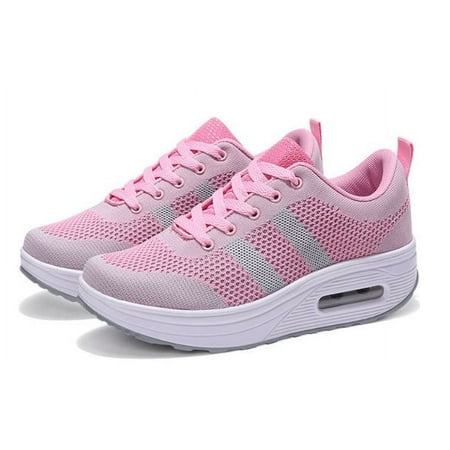 Walking Shoes for Women Air Cushion Nurse Shoes Slip Resistant Work Sock Sneakers Food Service Sneakers Platform Sneakers Comfortable Weight Light Shoes