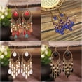 thumbnail image 4 of QQTDFG Yellow Gold Filled Long Tassel Crystal Earrings Women Drop Dangle Jewelry Gift-#2, 4 of 5