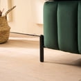 thumbnail image 4 of 49.21" Wide Green Velvet Bench with Storage Function for Bedroom Entryway Cozy Seating Quick Setup, 4 of 5