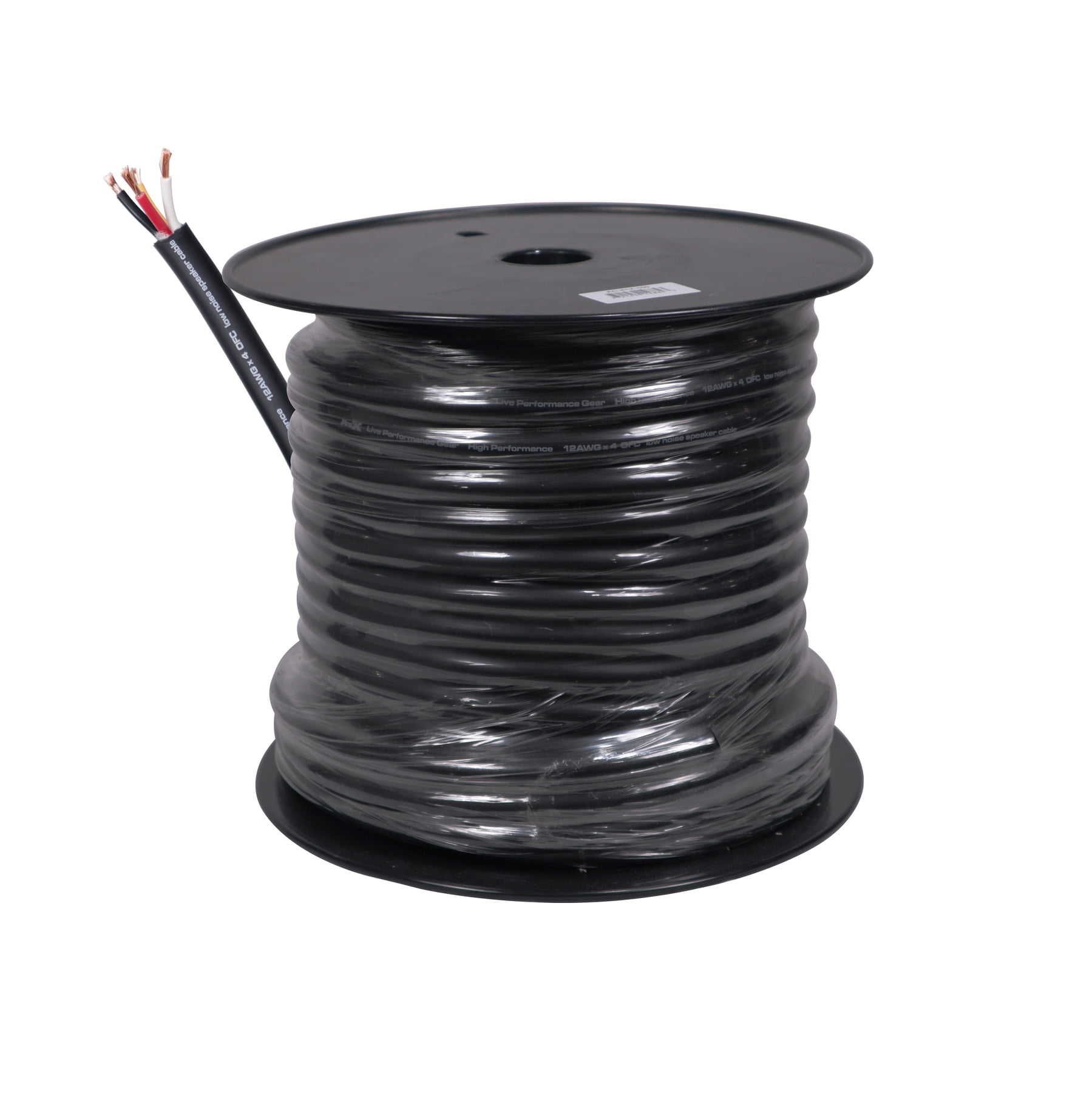 ProX XC-412-100 100' Bulk Spool 4 Conductor 12 Gauge High Performance Passive Speaker Cable