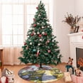 thumbnail image 7 of Rateoe Dreamy Mushroom House Print Christmas Tree Skirt 48" for Xmas Holiday New Year Party Circle Tree Mat Ornaments Decoration, 7 of 7