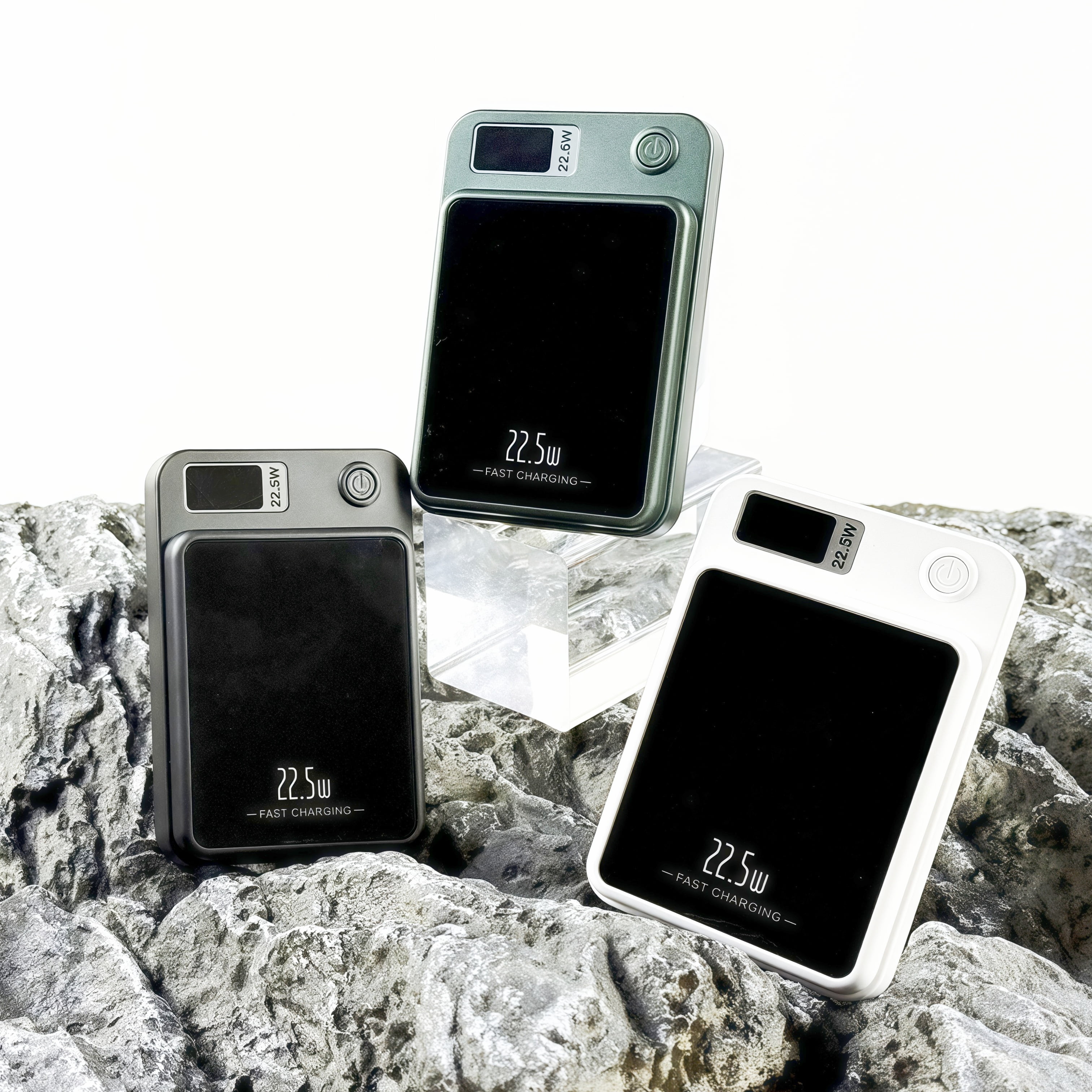 Magnetic Wireless Power Bank, 10000mAh Magnetic Portable Charger for iPhone, for MagSafe 22.5W Battery Pack Fast Charging with LED Display, Compatible with Smartphones, Tablets, etc