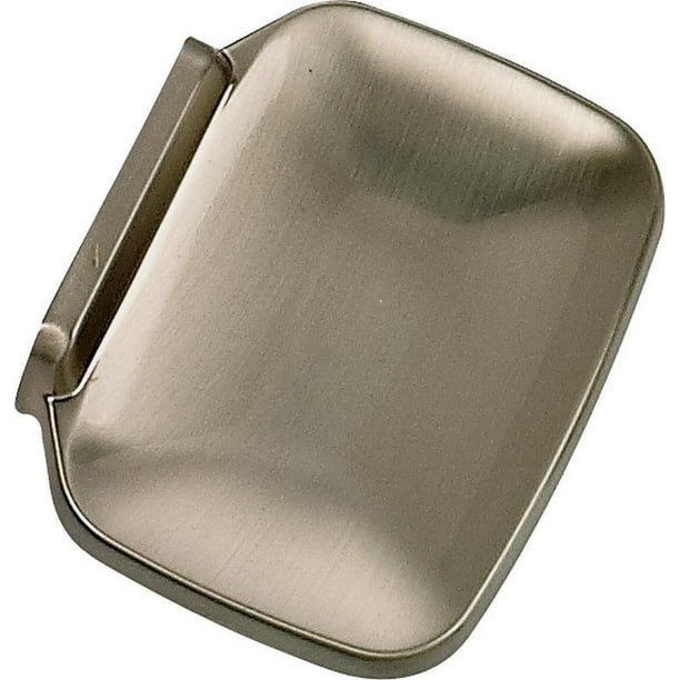 Boston Harbor Soap Dish, Durable Zinc, Brushed Nickel, Concealed Screw