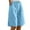 12# Sky Blue bermuda shorts, variant on Bermuda Shorts for Women Knee Length, Wide Leg Linen Knee Length Summer Casual Petite Short 10" Women Bermuda Shorts Knee Length
