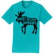 thumbnail image 1 of Camiseta de manga corta Gravity Outdoor Co. para hombre al aire libre - Logo negro - Aqua - M, 1 of 1