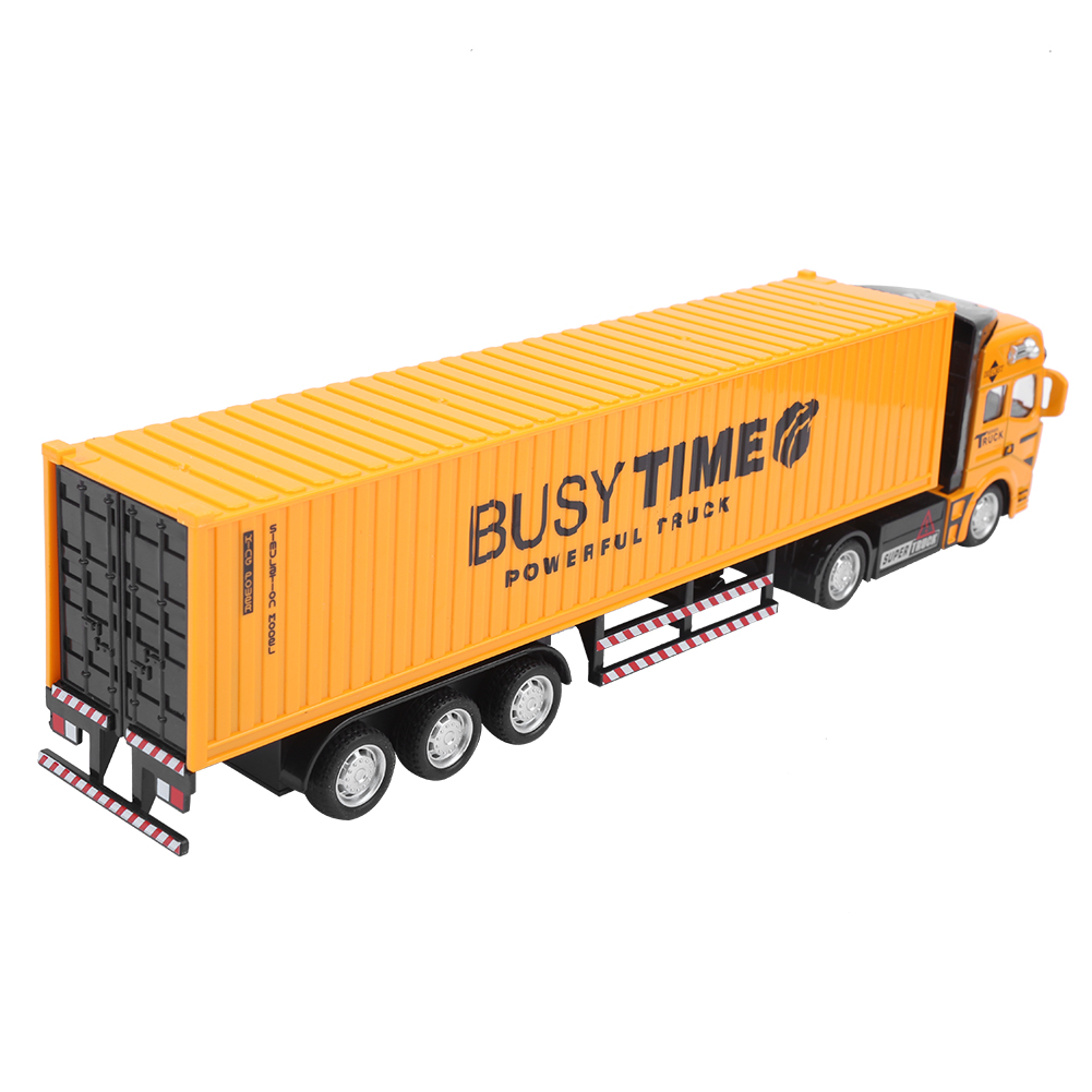 Camion Porte-Conteneurs Alliage - Jouet Enfant Avec Sons Et Lumières, Portes Ouvrantes, Fonction Tirer-Relâcher - 1:48, 35 Cm - Cadeau 3+ Ans - 2