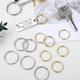 thumbnail image 4 of AURARMLET 200 Pcs Small Keyrings for Key Attachment in Golden Copper Material, 4 of 7